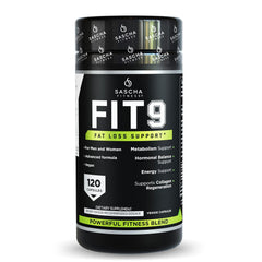 Sascha Fitness Fat-Loss Pills bottle top view suggesting daily use and potential fat loss support.