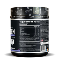 SASCHA FITNESS hydrolyzed collagen peptides chocolate being mixed for bone and joint health