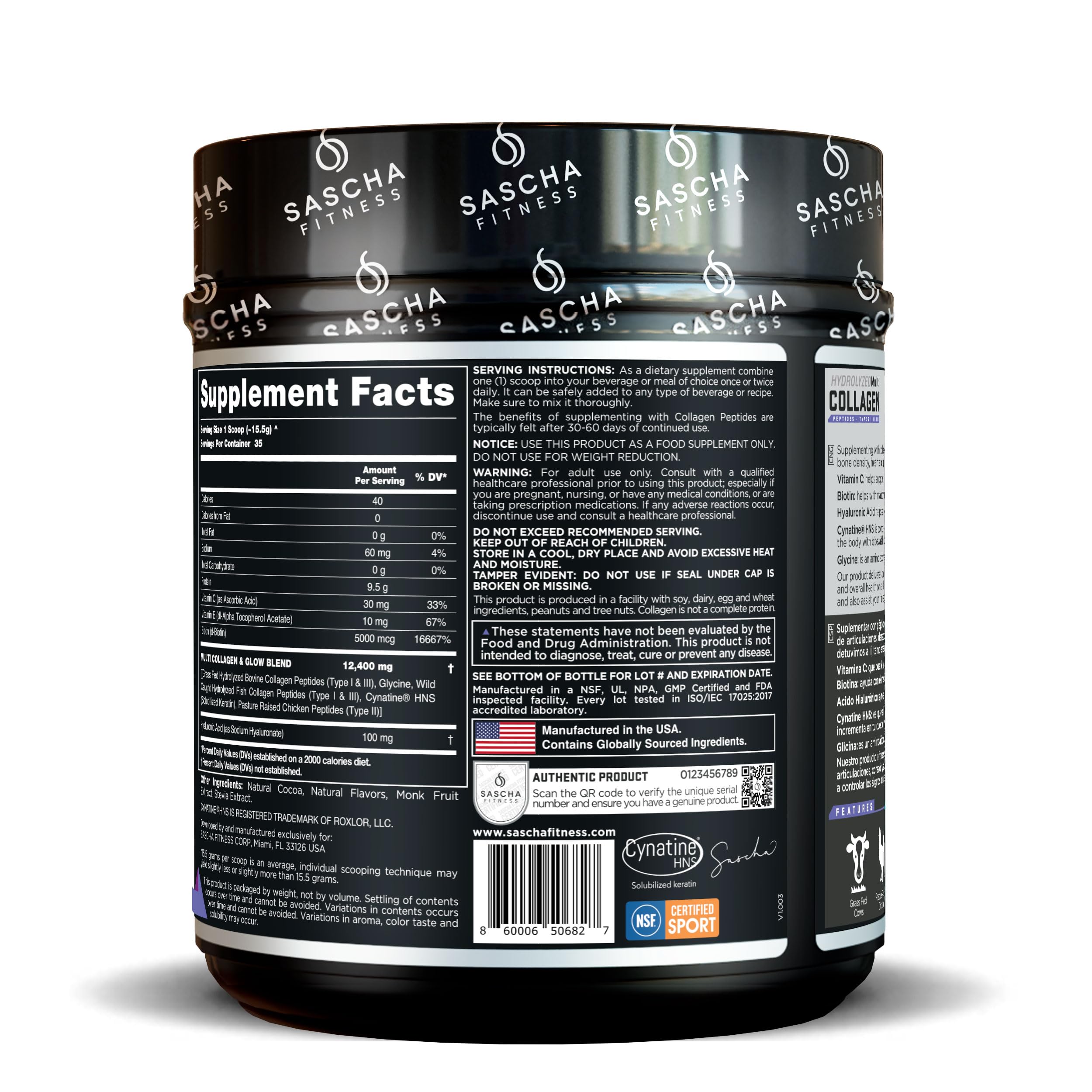 Glass of SASCHA FITNESS chocolate collagen peptide shake for vitality and digestion