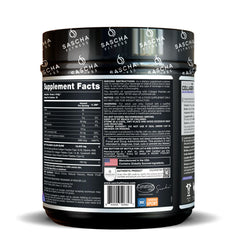 Glass of SASCHA FITNESS chocolate collagen peptide shake for vitality and digestion
