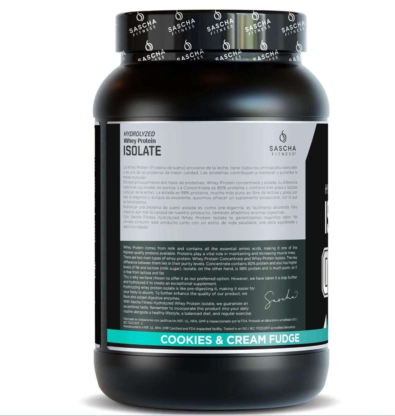 Protein serving scoop illustrating high protein per serving for muscle support.