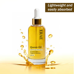 Hands moisturized with Erae Queen Oil for added moisture and glow