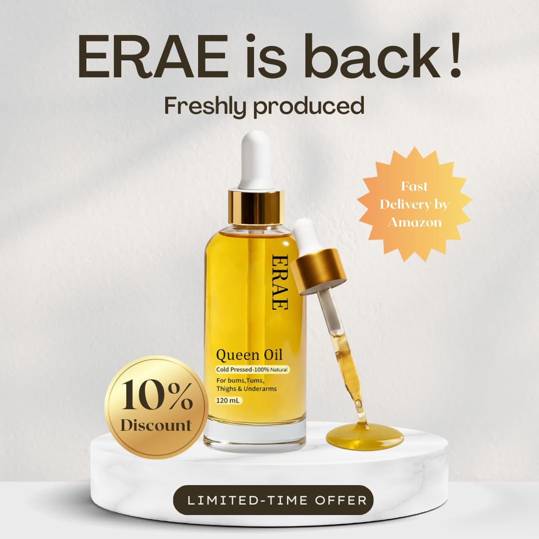 Erae Queen Oil texture during application for crepey skin care