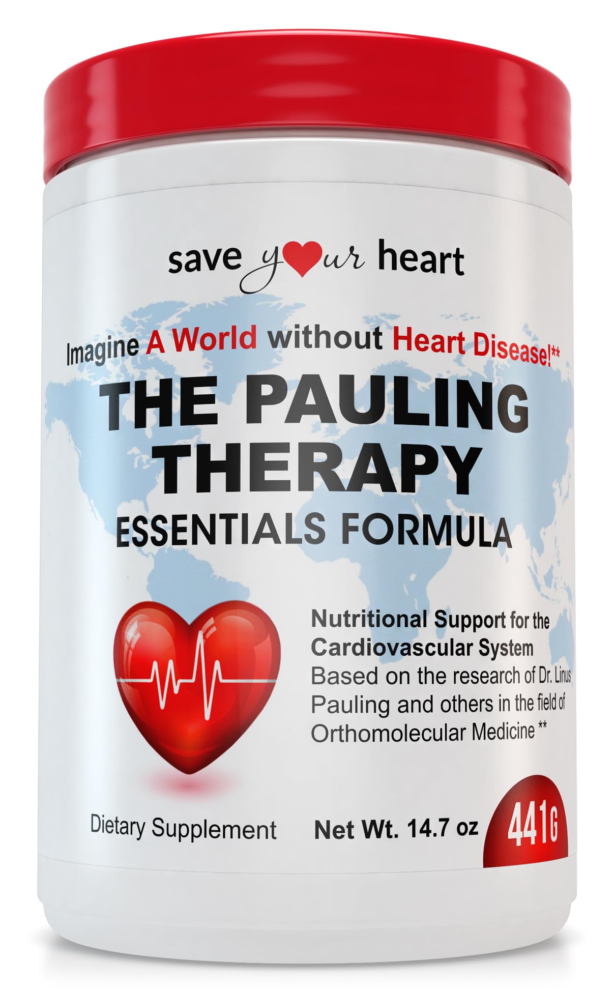 SAVE YOUR HEART PTEF powder dissolving easily in a glass of water