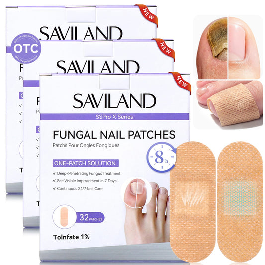 SAVILAND 8H overnight toenail patch for renewal and smoother appearance