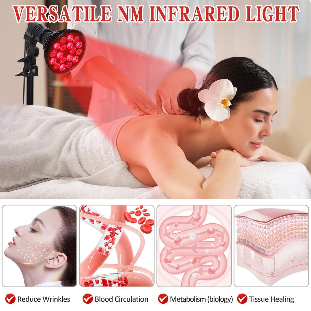 Saviler red light therapy panel designed for free-standing use