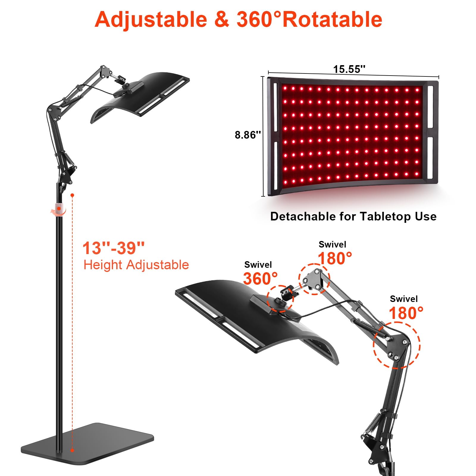 SAVILER infrared LEDs visible from the side angle demonstrate versatile placement in any room.