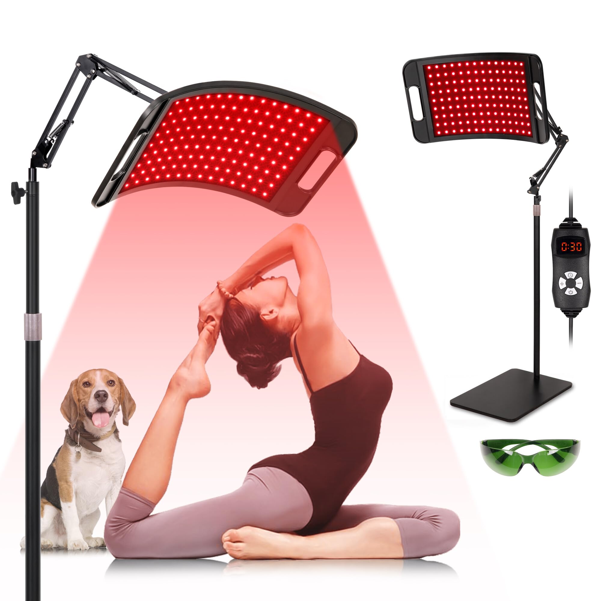 SAVILER red light therapy panel front view for convenient home use