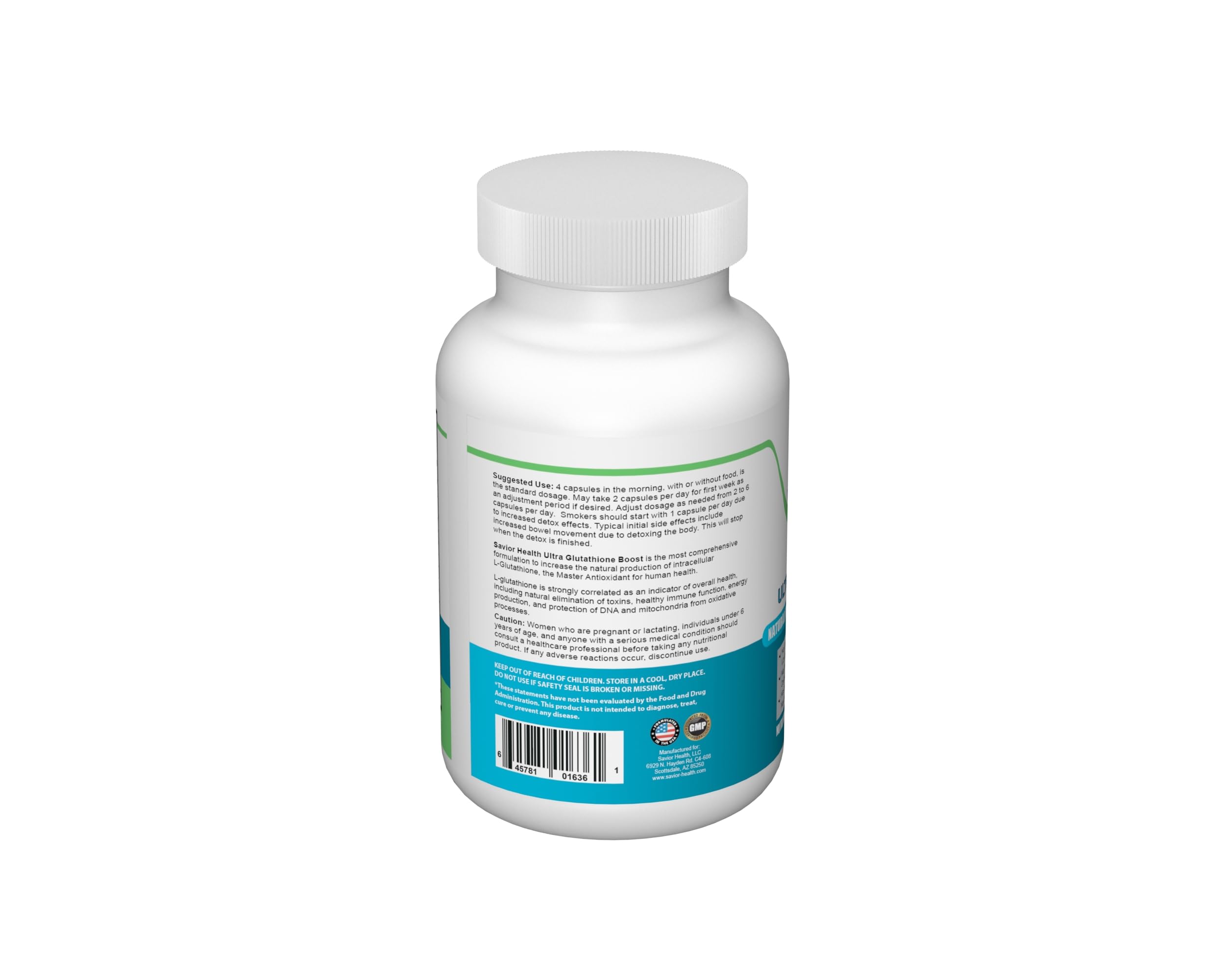 Savior Health ashwagandha and andrographis herbal blend for wellness support.