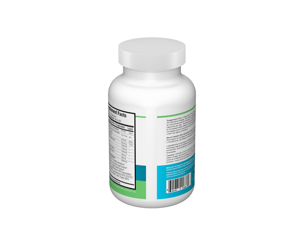 Savior Health turmeric extract with bacopa and milk thistle for antioxidant support.
