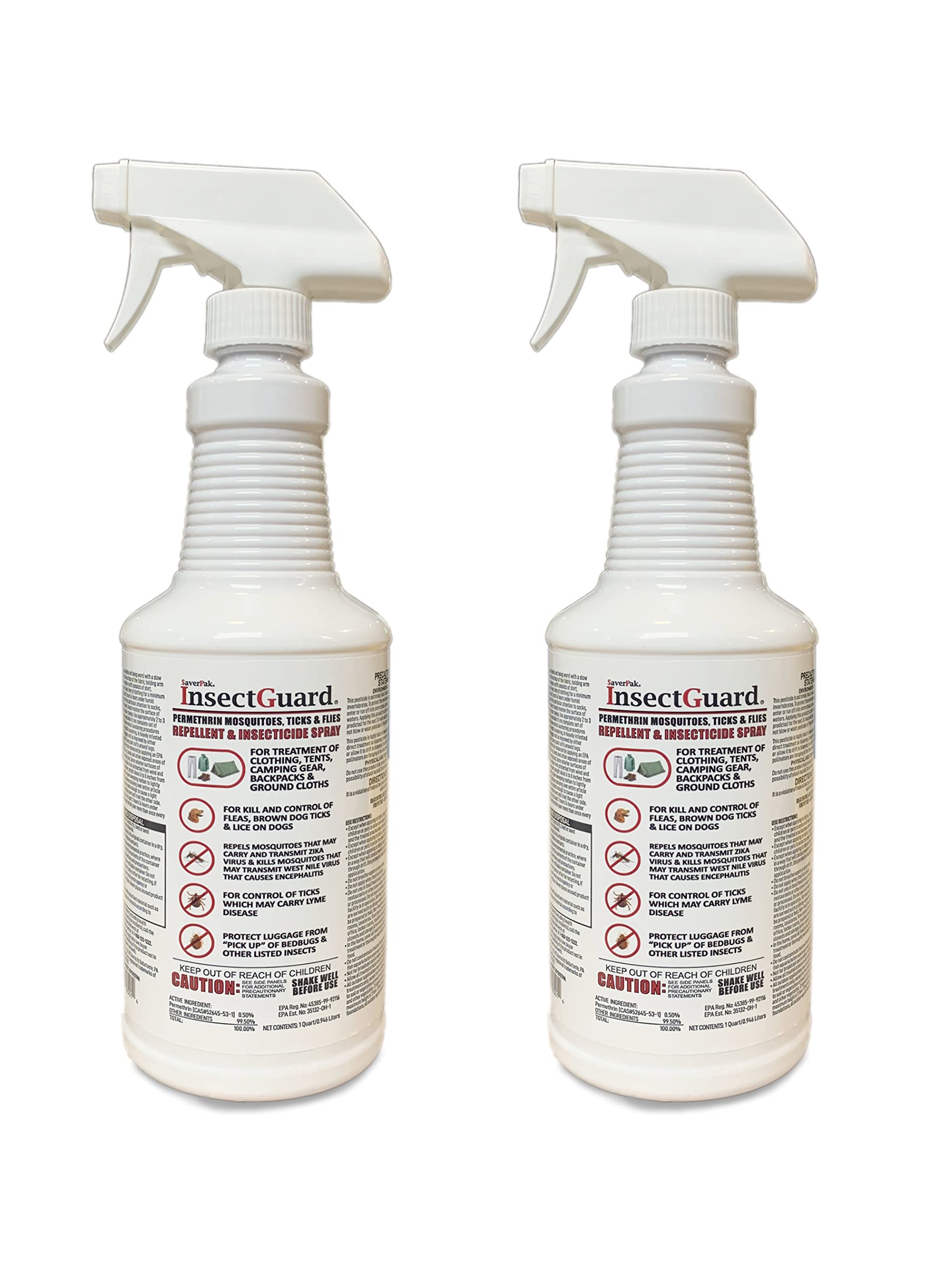 SavPak InsectGuard 32oz bottle ready to treat clothing for insects