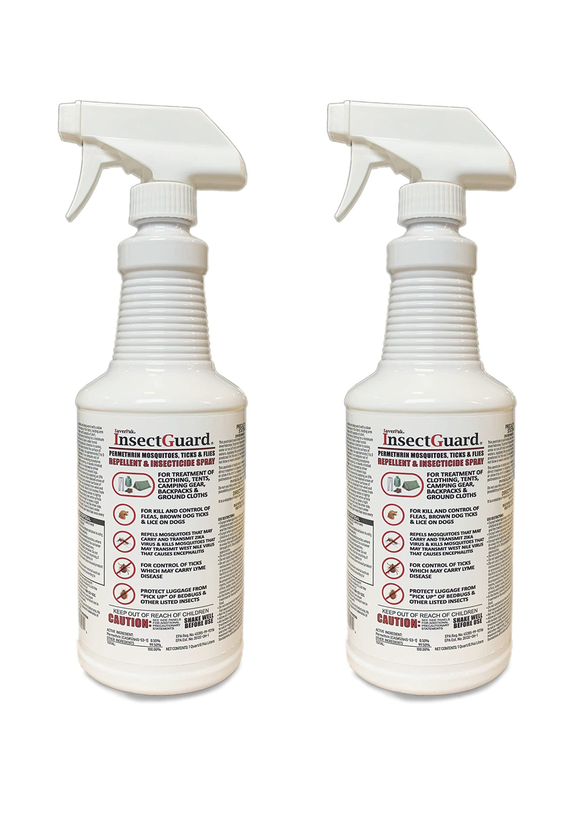 SavPak InsectGuard 32oz bottle ready to treat clothing for insects