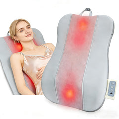 SavvyMate back and neck massager with heat and wide kneading nodes for full back coverage