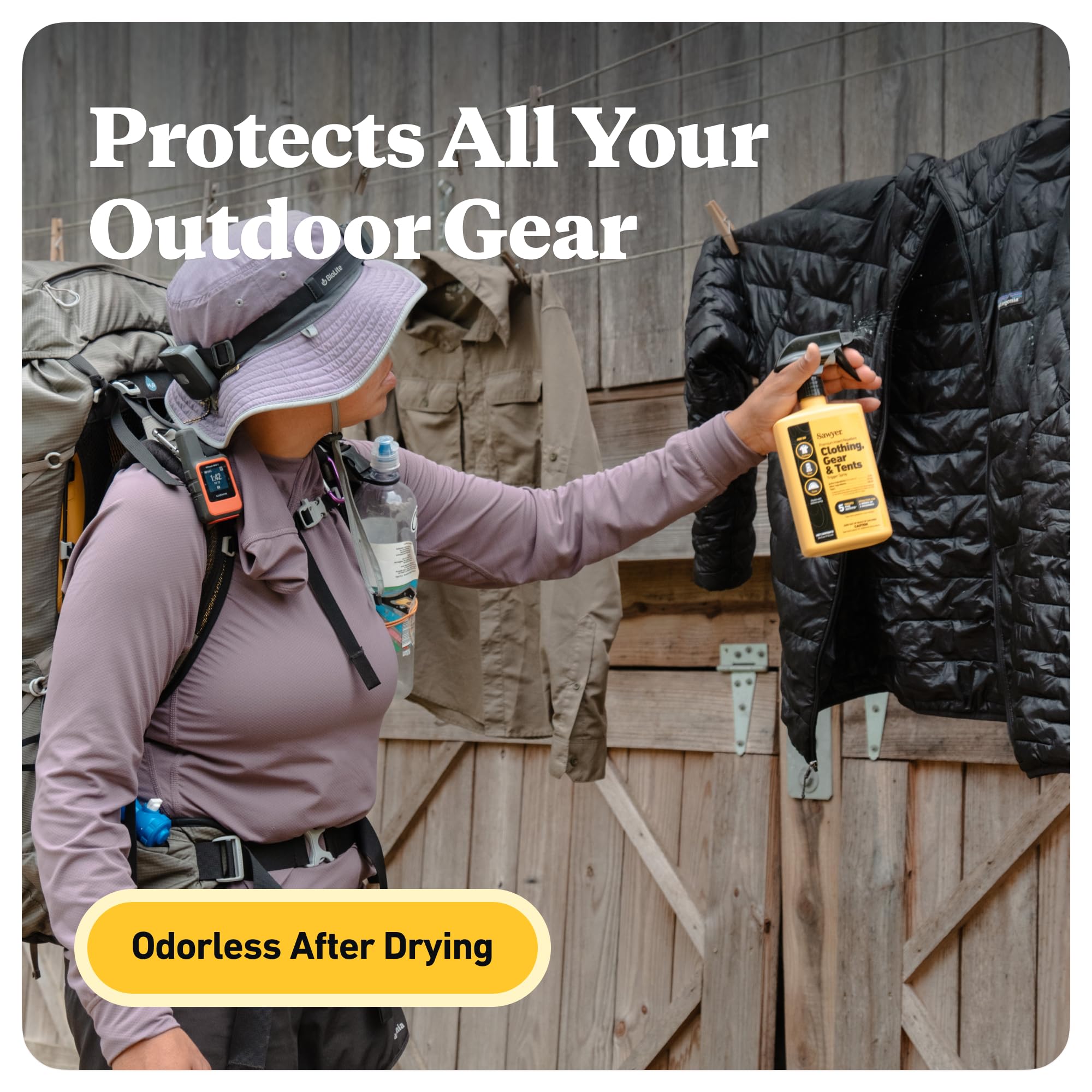 Sawyer Permethrin on shoes and socks to reduce tick exposure.