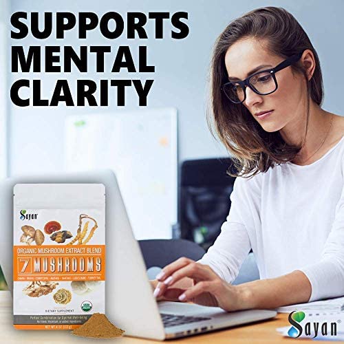 Sayan 7 Mushrooms dissolves in coffee for a smooth energy boost