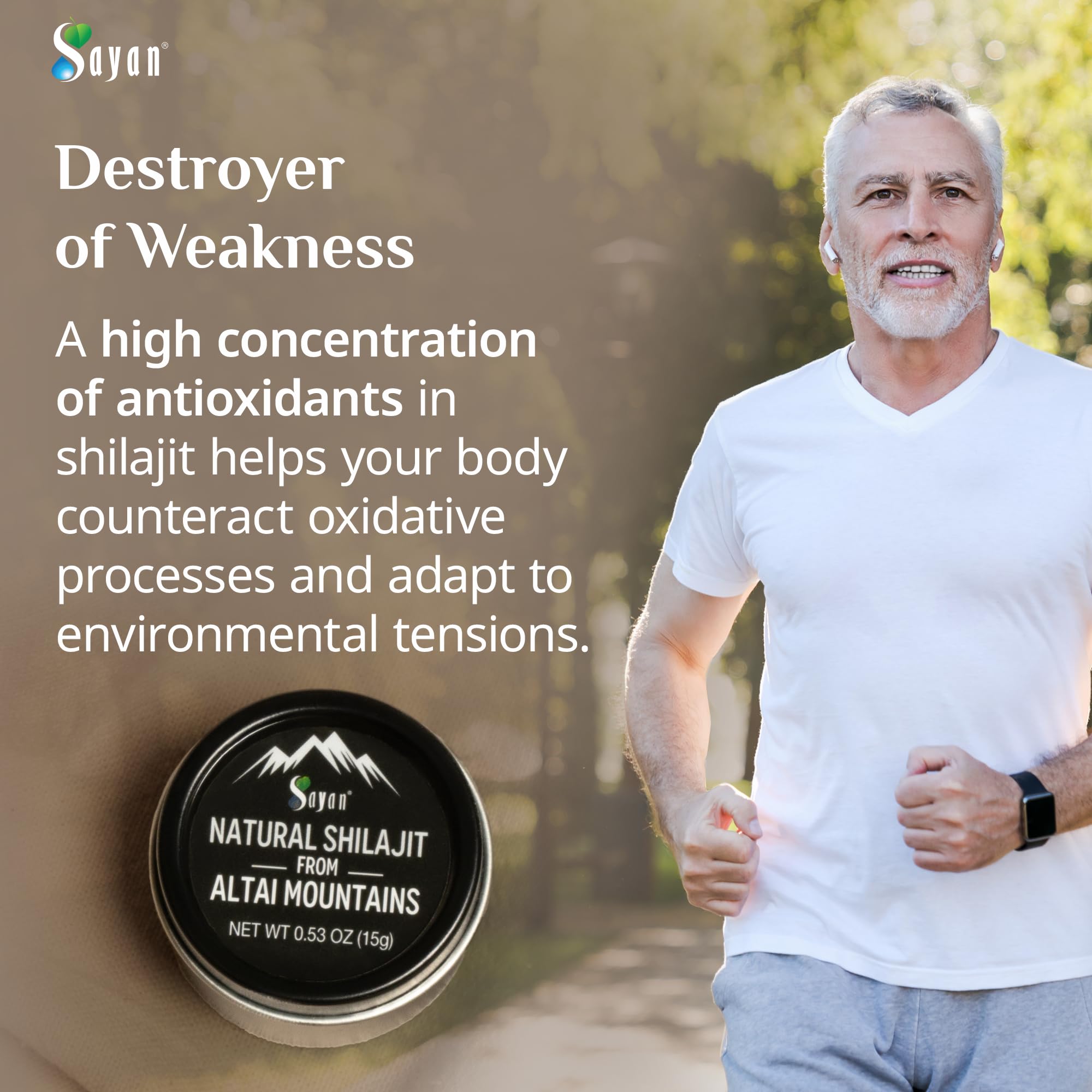 Sayan Shilajit for energy and focus during workouts