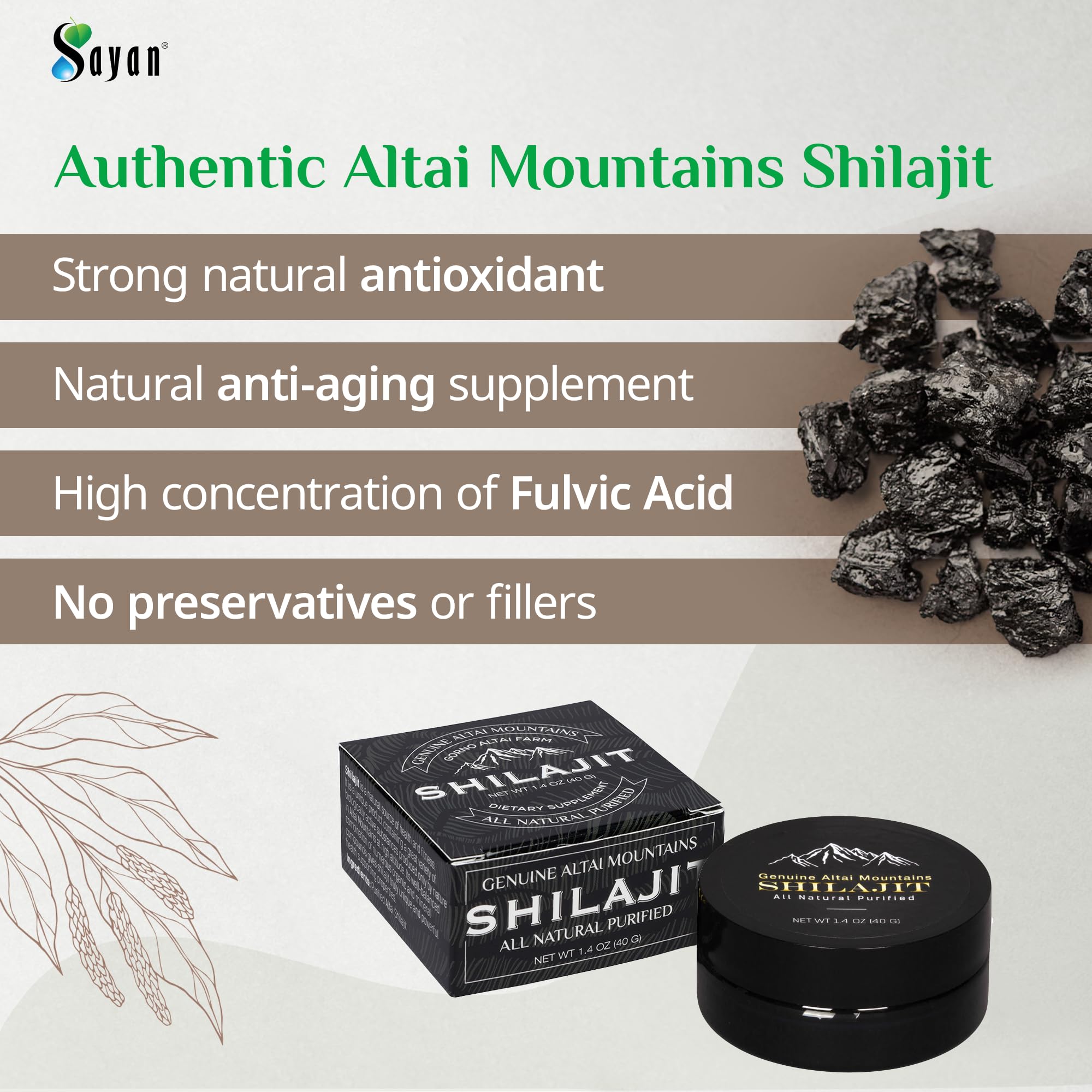 Sayan Pure Shilajit Resin cubes closeup highlights natural texture for easy dosing.