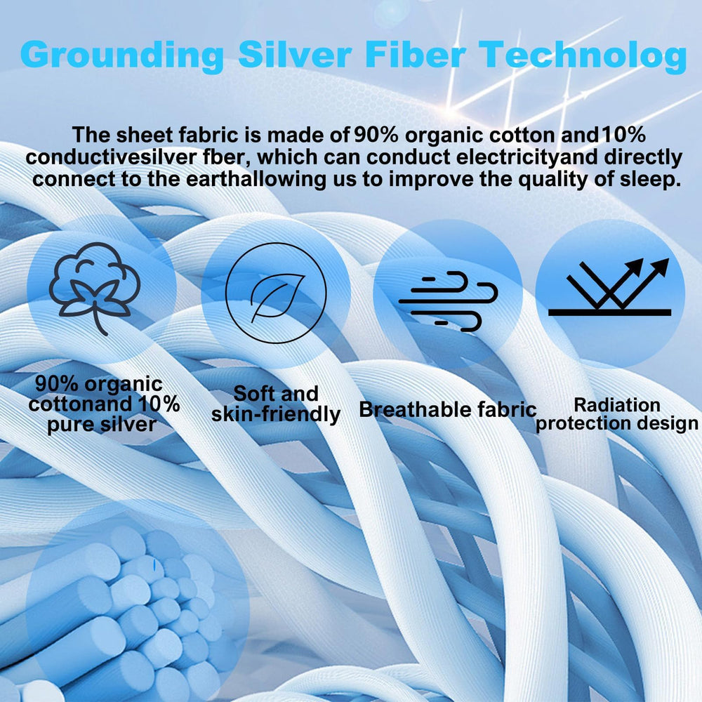 Sayorg grounding sheets king deep-pocket edge, ensuring a snug fit