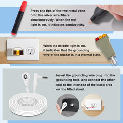 Sayorg grounding sheets king packaging shows complete grounding starter kit