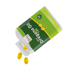 SC Nutra Wild Oregano Oil C80 ingredients showing organic oregano and olive oil