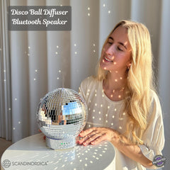 SCANDINORDICA Bluetooth speaker diffuser connected for soft background music in small spaces
