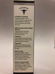 ScarGuard MD brush-on liquid on skin helps soften and moisturize scar tissue