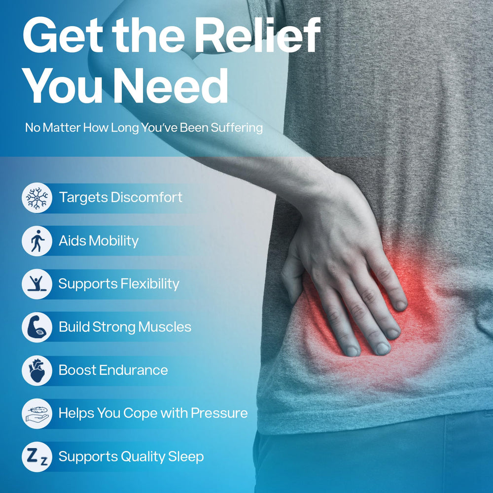 Close up of SciatiEase capsules for daily nerve comfort.