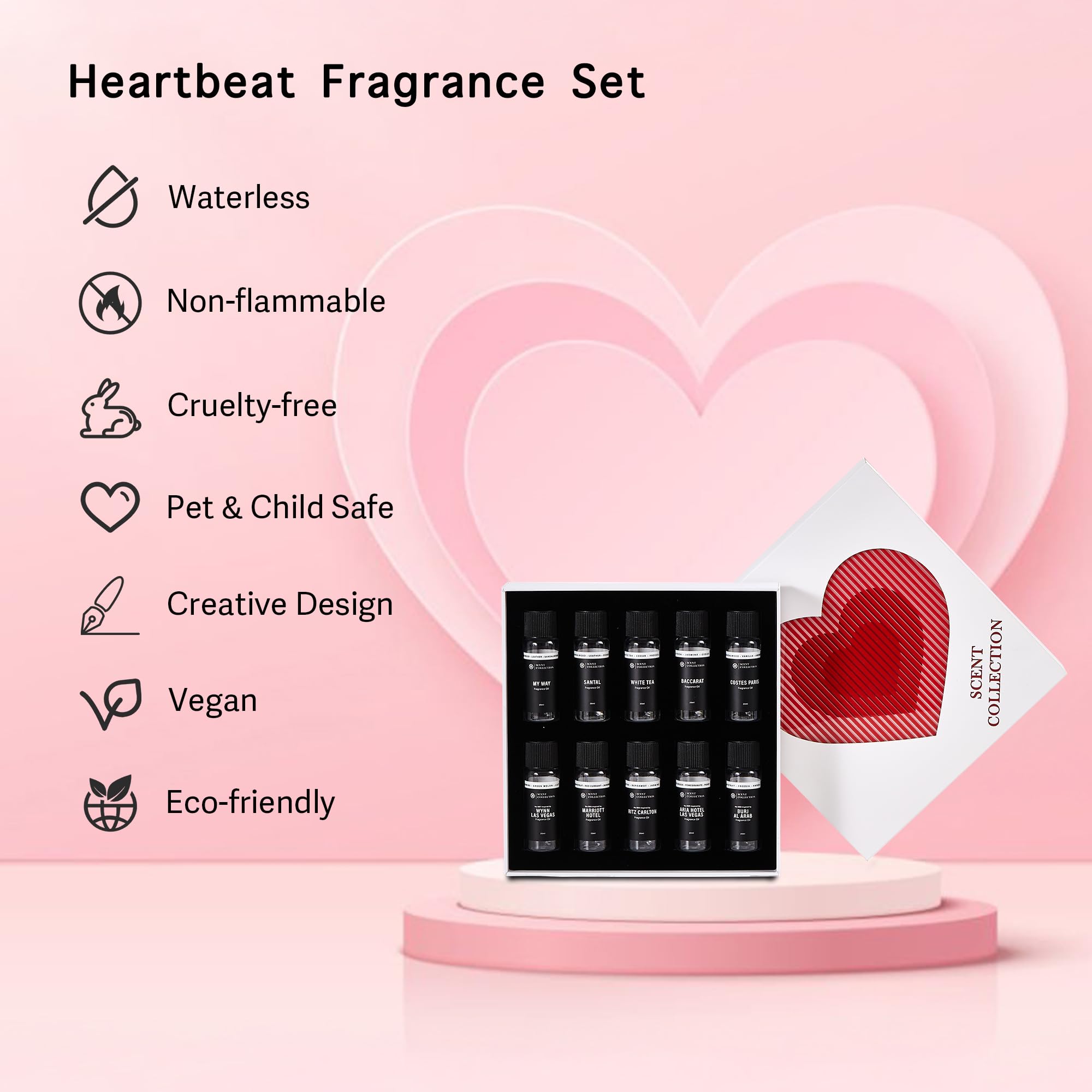 Scent Collection waterless diffusion oil set highlights pure aroma