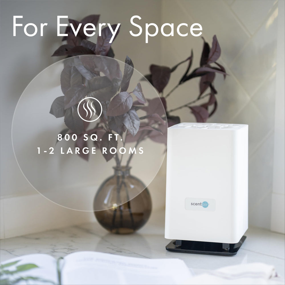 ScentAir Whisper Essential diffuser top view with clean white body.