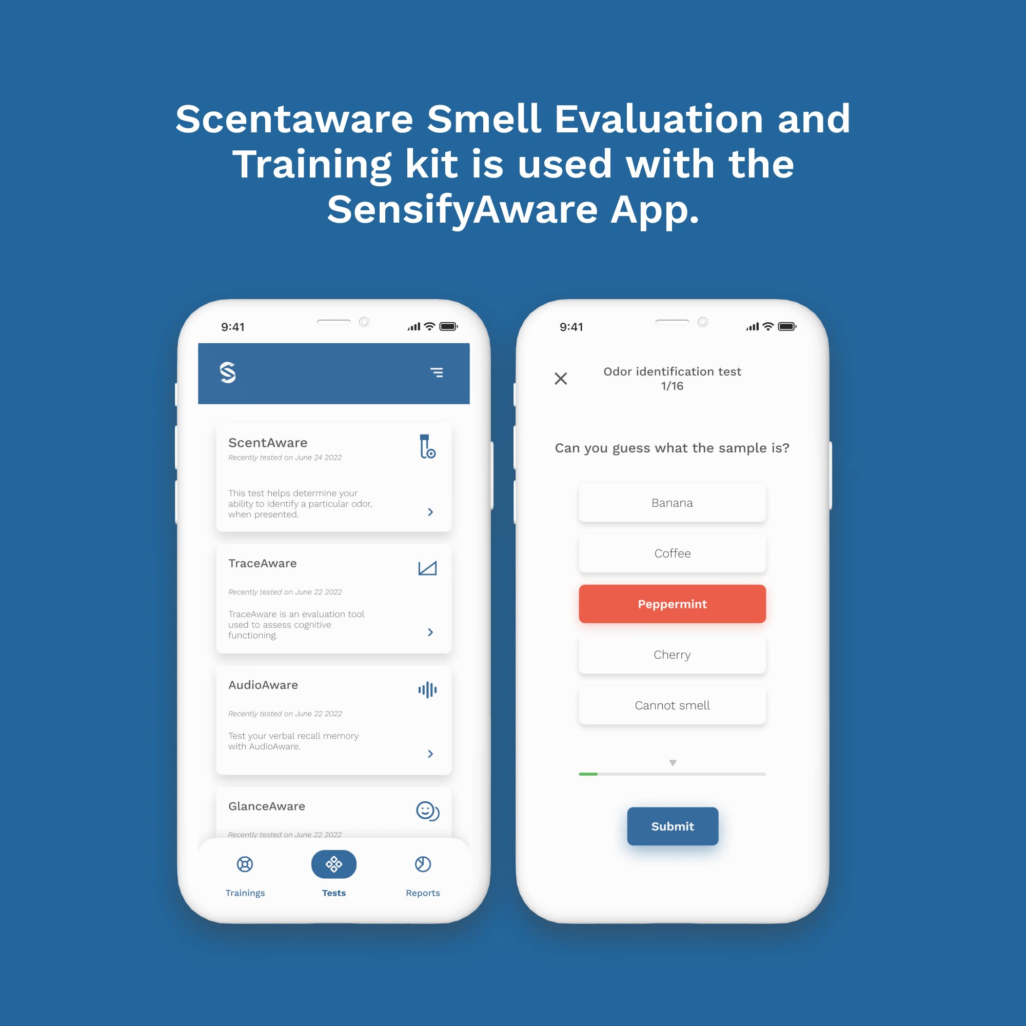 ScentAware Orange inhaler for everyday scent training and awareness.