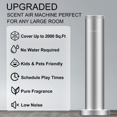SCENTEER diffuser metal body close-up shows durable, high-temp resistant build