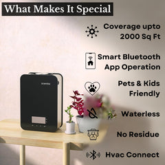 Scentia CASA SC 2000 black app control interface for smart scheduling