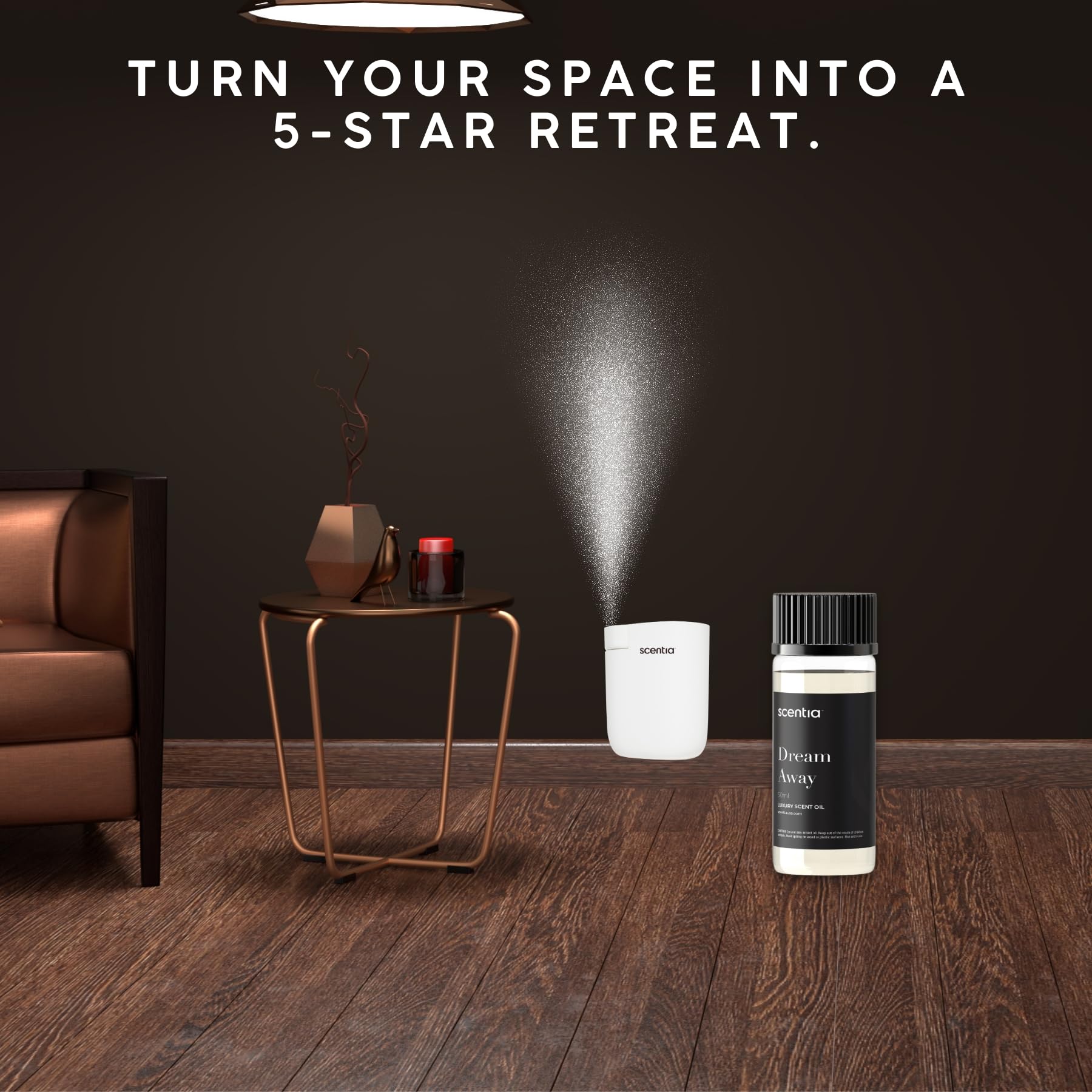 Scentia Dream Away candle-making setup for custom scented candles.