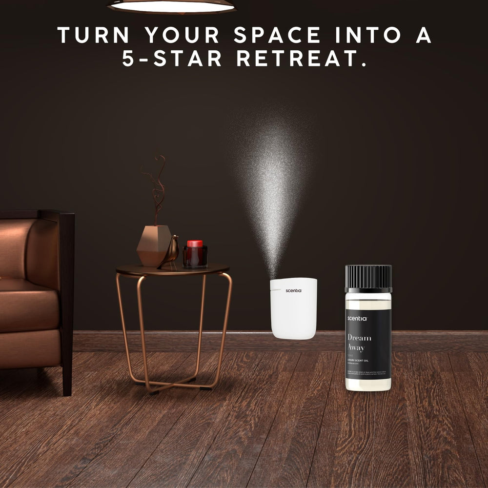 Scentia Dream Away candle-making setup for custom scented candles.
