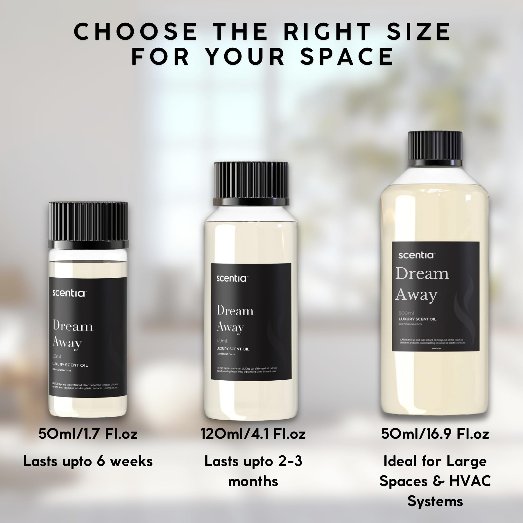 Scentia Dream Away formula is pet-safe and family-friendly.