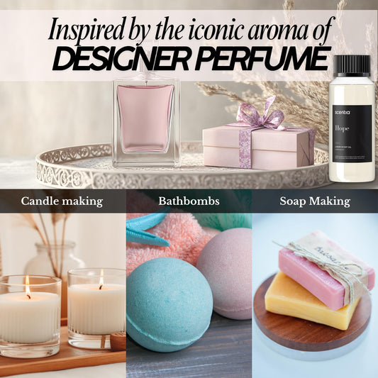 Scentia Hope bottle pour demonstrating easy refilling for continuous aroma