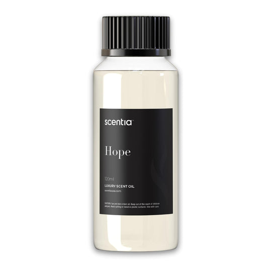 Scentia Hope diffuser oil bottle ready for refill to refresh rooms