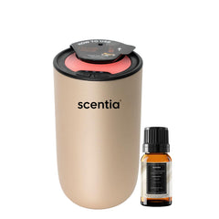 Scentia Mini Diffuser in home mode delivering hotel-style fragrance.