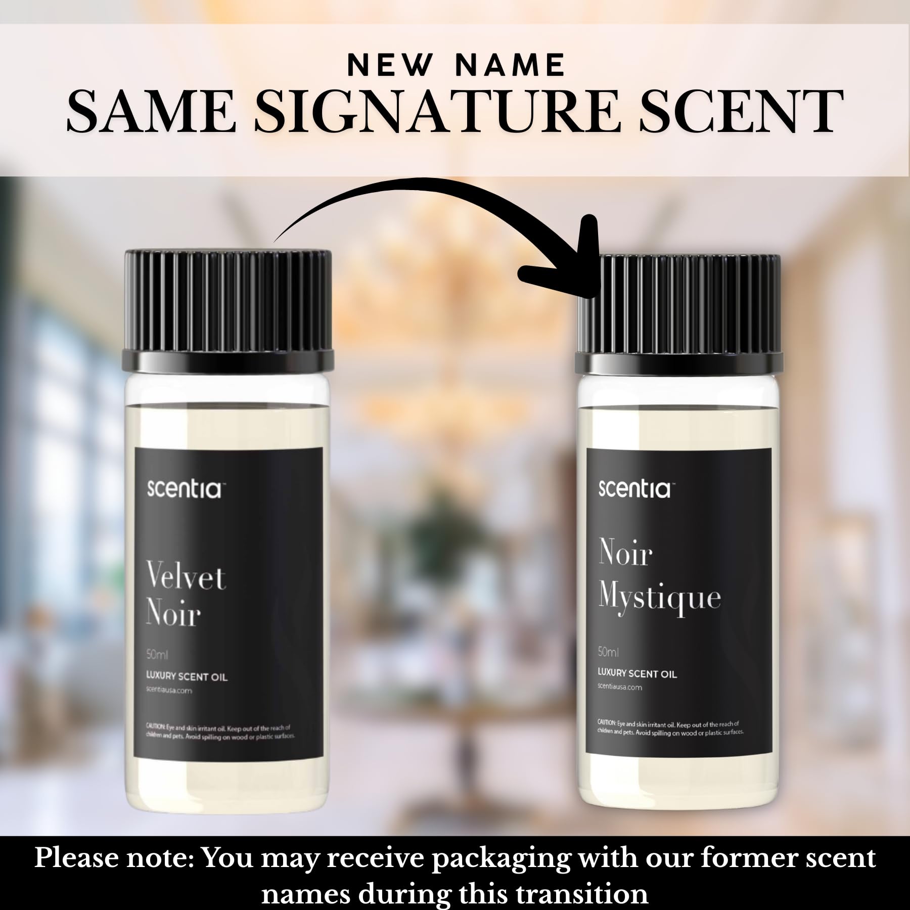 Scentia Noir Mystique diffuser setup ideal for hotel-inspired living spaces
