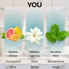 Scentia You heart notes image features jasmine rose and spice