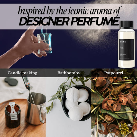 Scentia You diffuser oil highlights citrus top notes for freshness.