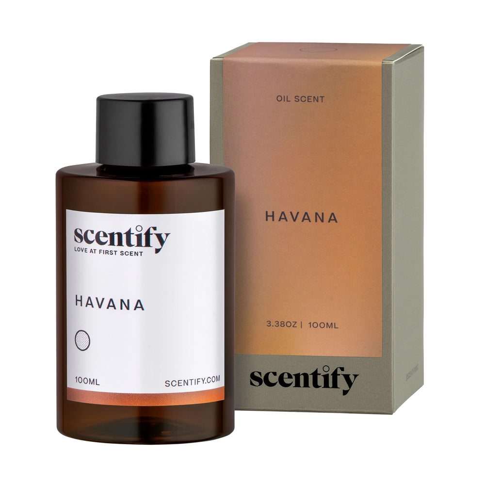 Scentify Havana aroma oil refill bottle for a luxurious diffuser experience and relaxing ambiance.