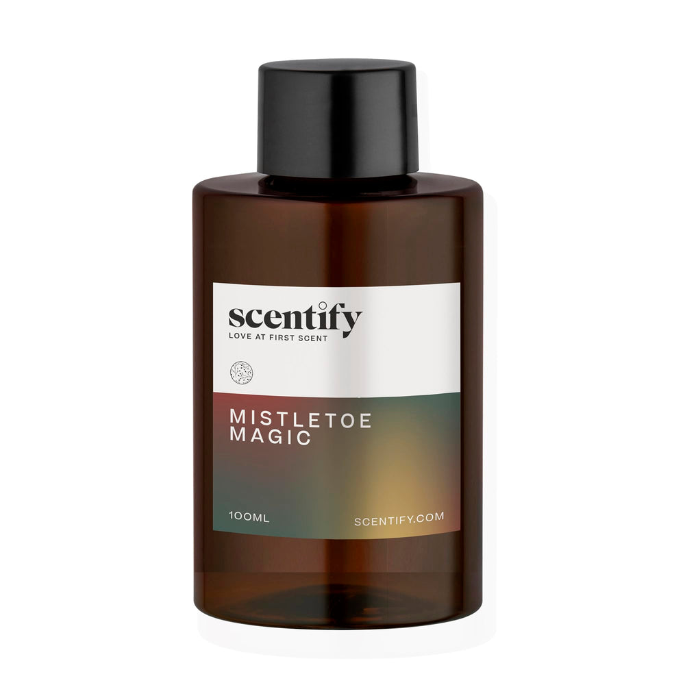 Scentify Mistletoe Magic aged redwood scent for a rustic mood