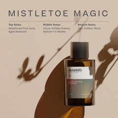 Scentify Mistletoe Magic holiday greens and clove for festive warmth