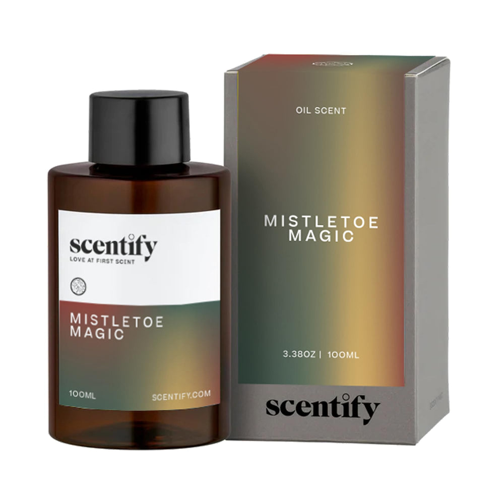 Scentify Mistletoe Magic pine cone aroma creates cozy winter vibes