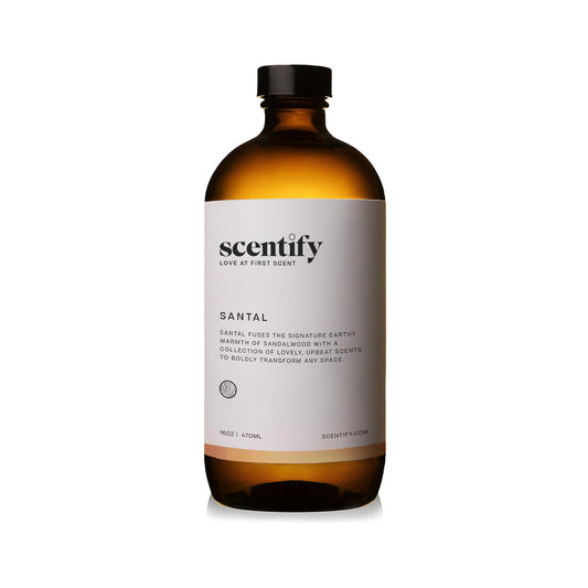 Scentify Santal aroma oil diffuser in room creates spa-like ambiance