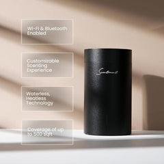 Scentiment Vanilla Macadamia diffuser cap pour demonstrates easy diffusion for cozy evenings.