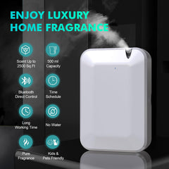 Scentiplus 500ml waterless diffuser shown for mess-free fragrance diffusion.