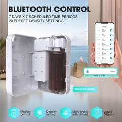 Scentiplus HVAC-compatible diffuser delivering scent across rooms.