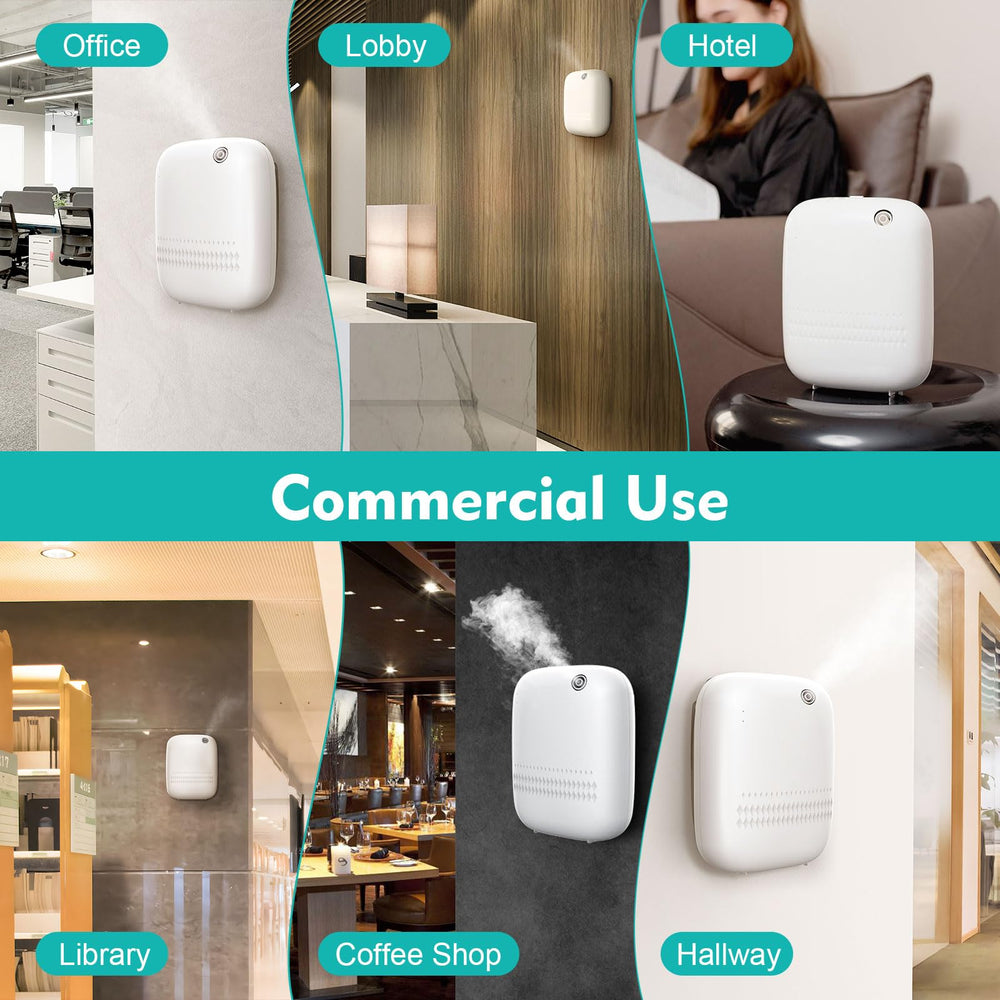 Scentiplus Scent Air Machine compact design with built-in handle for portability.